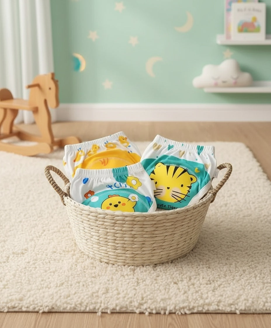 Leakage Proof Reusable Cloth Diaper for Baby (Pack of 2)